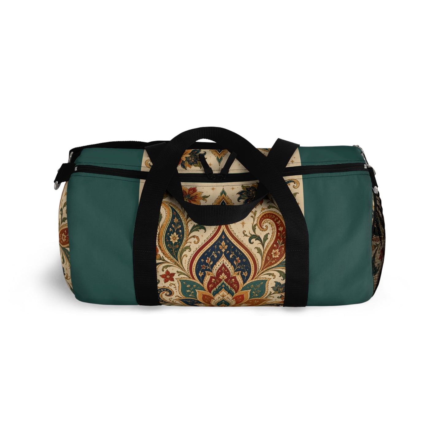 Indian Vintage Indigo Green Bohemian Duffel Gym Bag