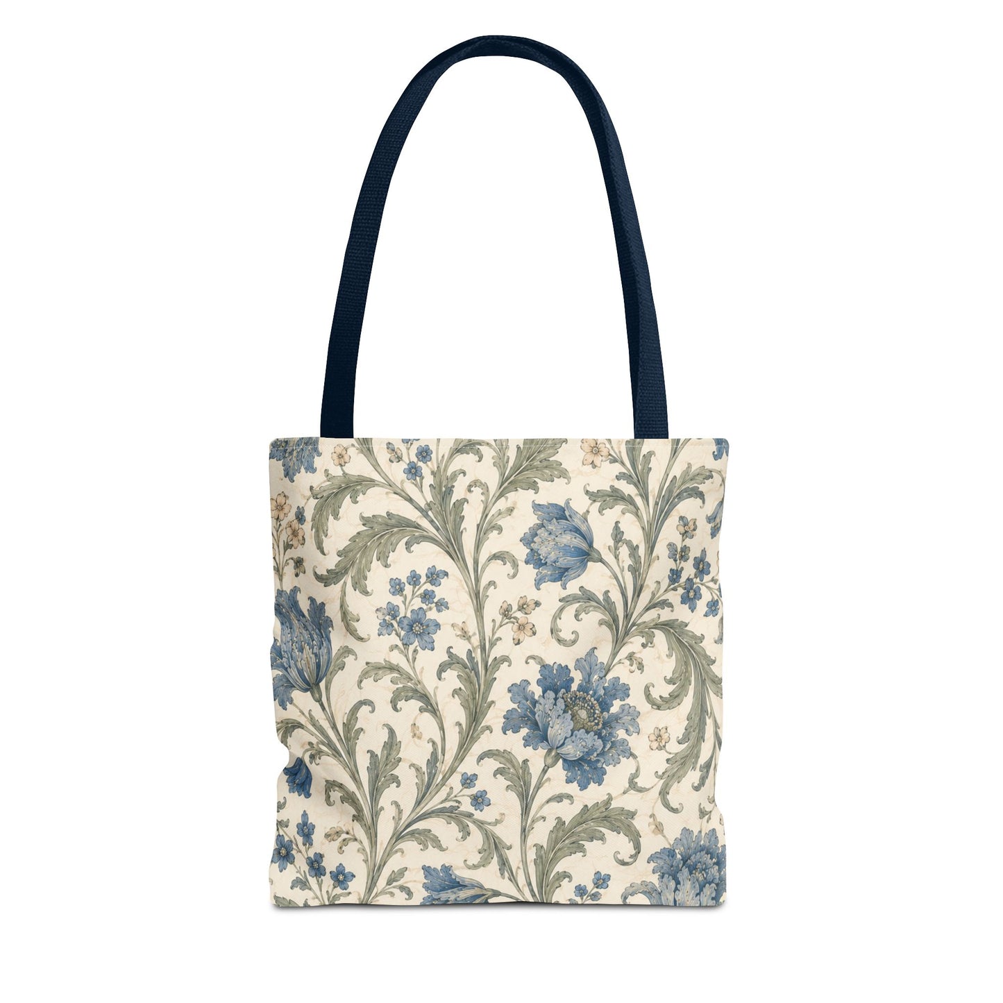 William Morris Blue Floral Vine Full Art Tote Bag
