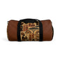 African Tribal Ethnic Silhouette Pattern Gym Duffel Bag