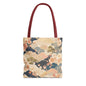 Vintage Japanese Waves & Clouds Painting Full Art Tote Bag