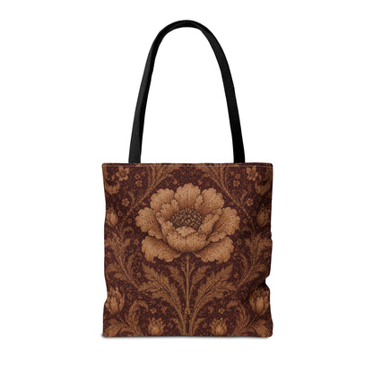 William Morris Floral Damask Rose Full Art Tote Bag