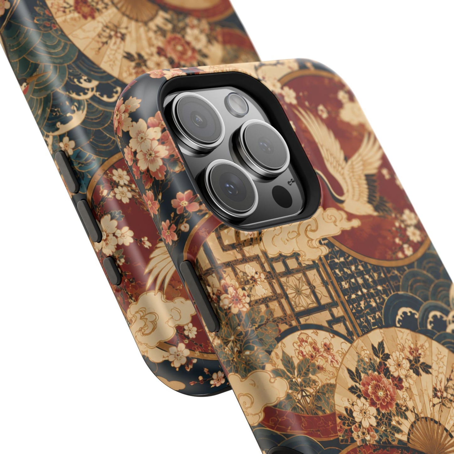 East Asian Floral iPhone Case | Magnetic Impact-Resistant Cases