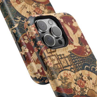 East Asian Floral iPhone Case | Magnetic Impact-Resistant Cases
