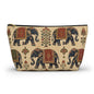 Indian Vintage Traditional Elephant Tapestry Makeup Accessory Pouch