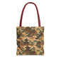Vintage Japanese Temple Painting Full Art Tote Bag