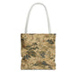 Vintage Japanese Floral Painting Full Art Tote Bag