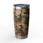 Vintage Japanese Temple Painting 20oz Insulated Tumbler Water Bottle