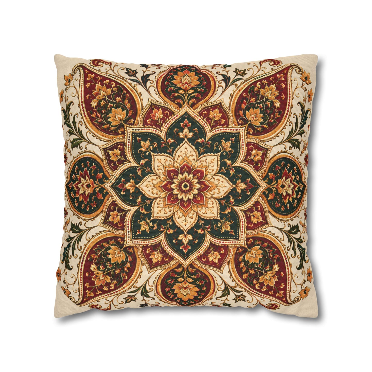 Indian Vintage Floral Mandala Bohemian Pillow Case cover