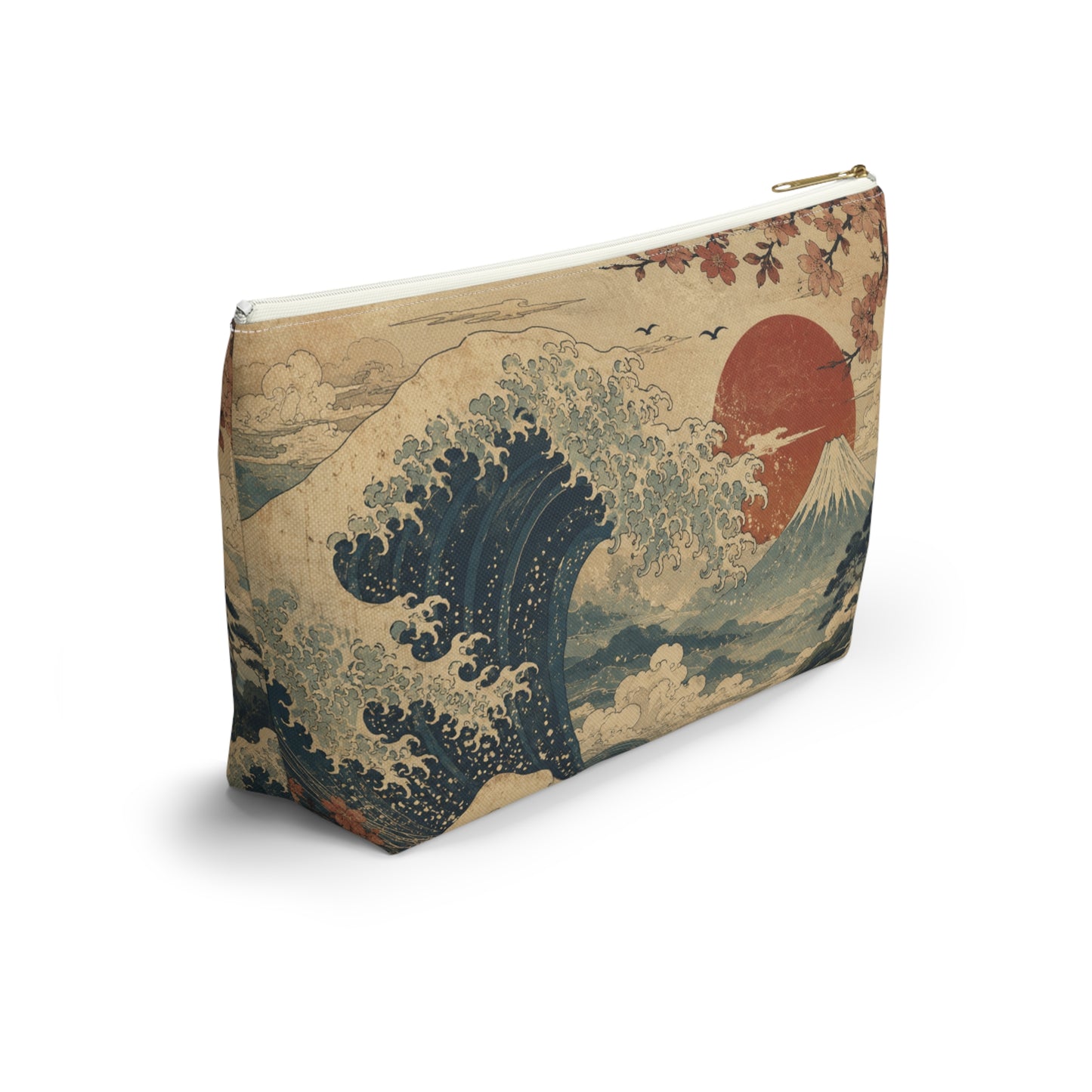 Vintage Japanese Wave Make Up Accessory Bag