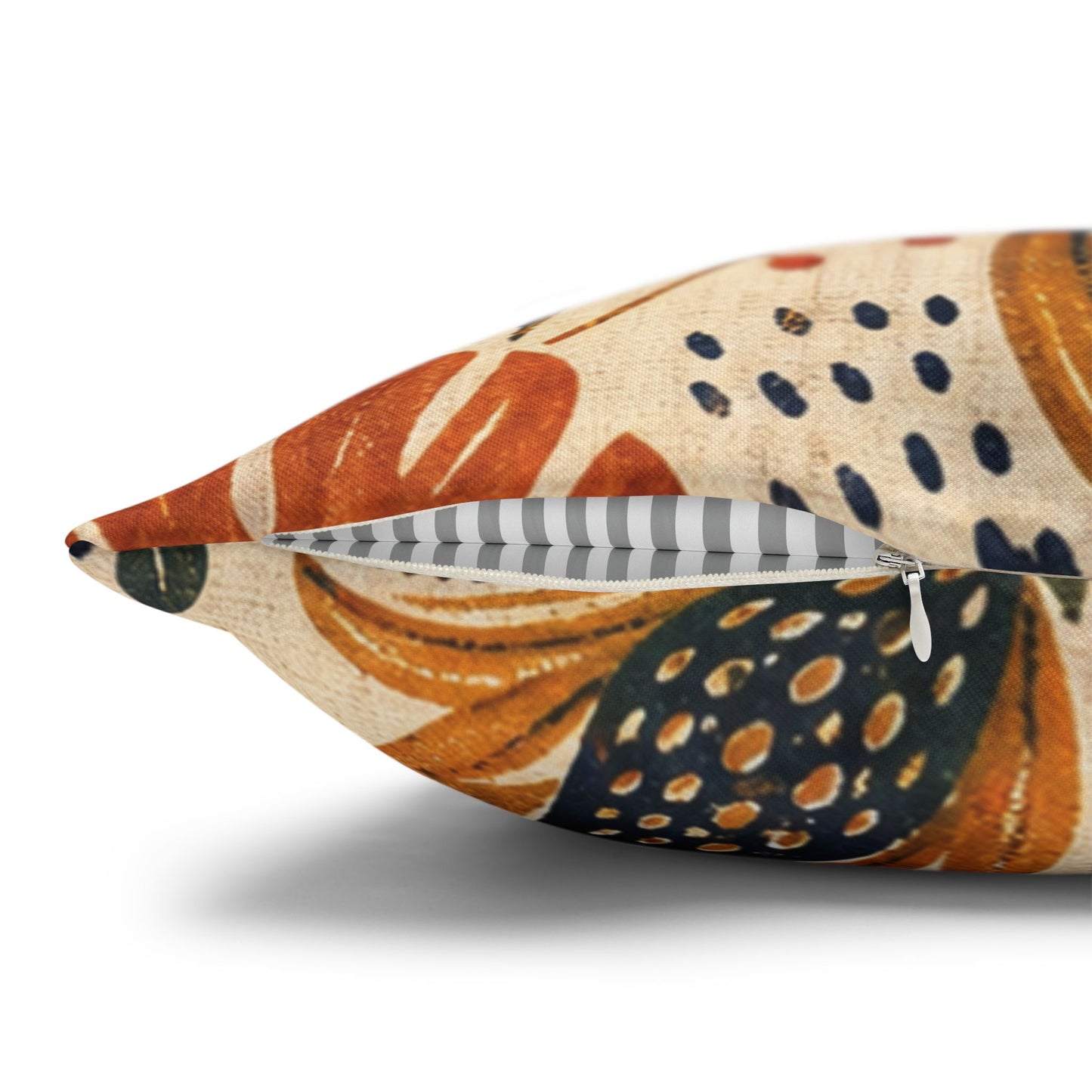 African Tribal Botanical Palm Pillow Case Cover