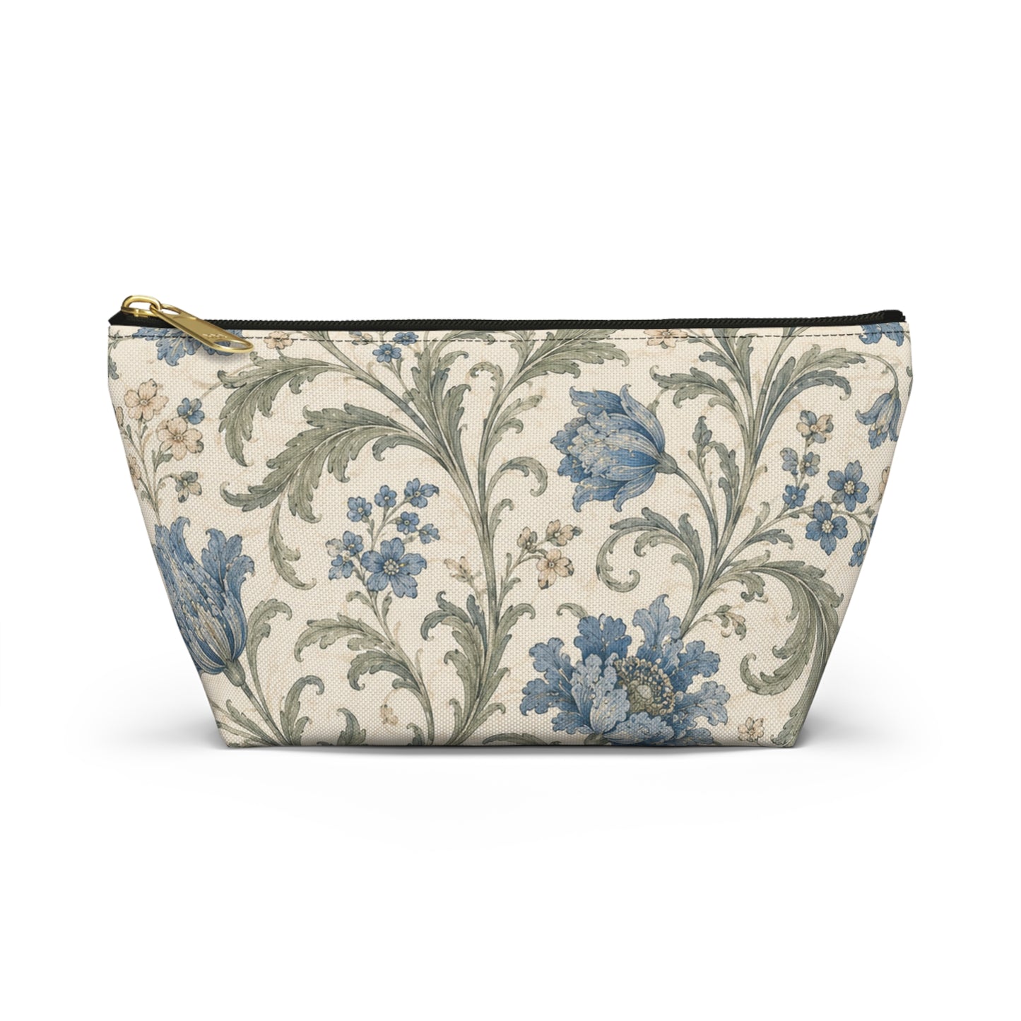 William Morris Floral Blue Makeup Accessory Pouch