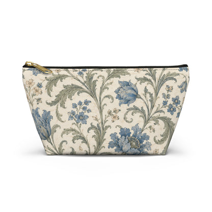 William Morris Floral Blue Makeup Accessory Pouch