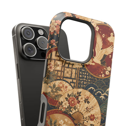 East Asian Floral iPhone Case | Magnetic Impact-Resistant Cases