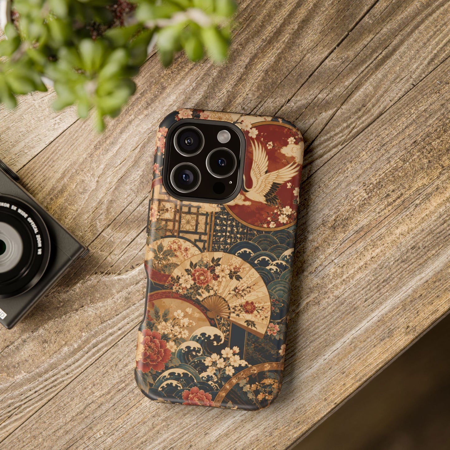 East Asian Floral iPhone Case | Magnetic Impact-Resistant Cases