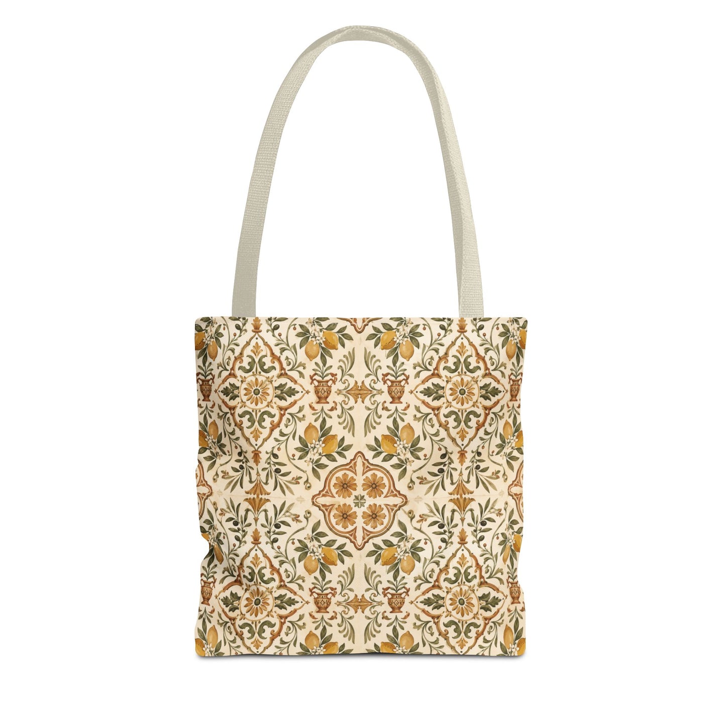 Mediterranean Moroccan Lemon Ornate Tote Bag