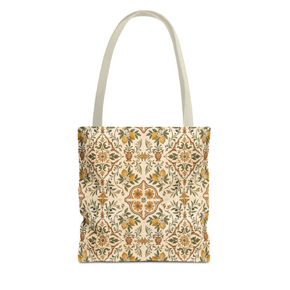 Mediterranean Moroccan Lemon Ornate Tote Bag