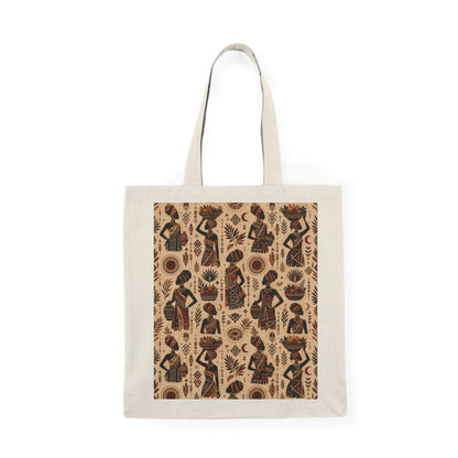 100% Cotton African Botanical Palm Tote Bag