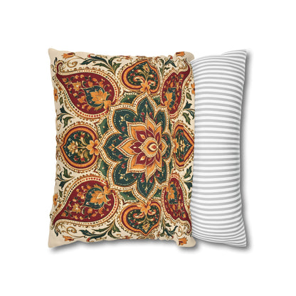 Indian Vintage Floral Mandala Pillowcase Cover