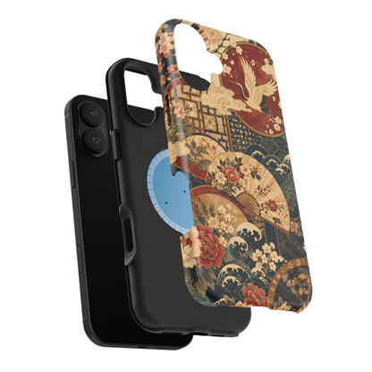 East Asian Floral iPhone Case | Magnetic Impact-Resistant Cases