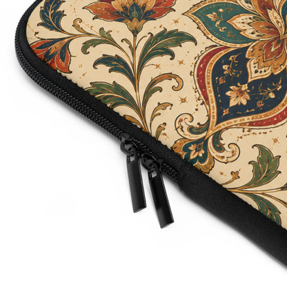 Indian Vintage Paisley Floral Laptop Sleeve