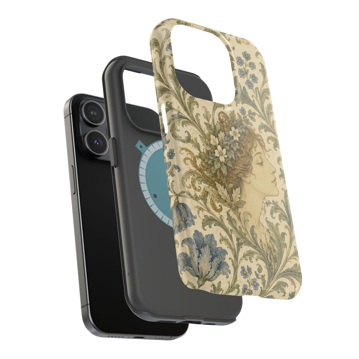 William Morris Vintage Portrait Magnetic iPhone Cases