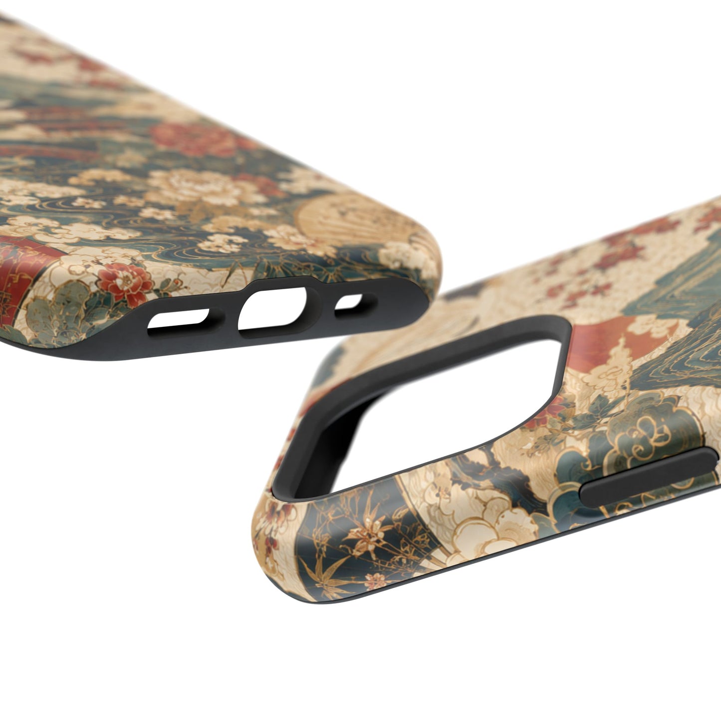 East Asian Vintage Landscape iPhone Case | Magnetic Impact-Resistant Case