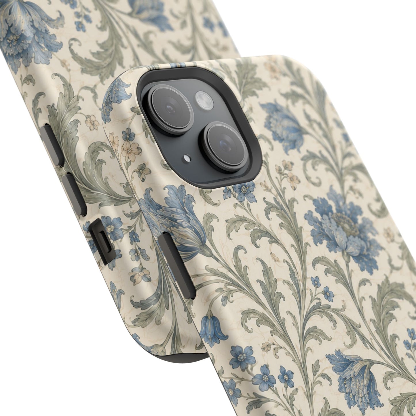 William Morris Floral Blue Magnetic iPhone Cases