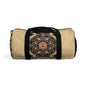 East Asian Mandala Beige Duffel Gym Bag