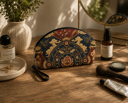 East Asian Mandala Makeup Bag