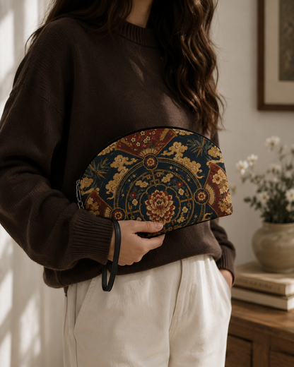 East Asian Mandala Makeup Bag