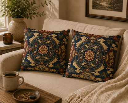 East Asian Mandala Pillow Case
