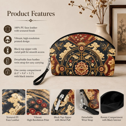 East Asian Mandala Makeup Bag