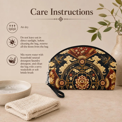East Asian Mandala Makeup Bag