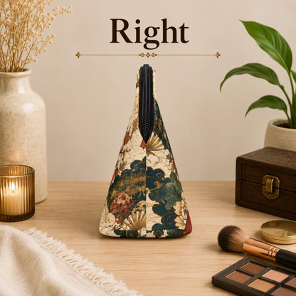 East Asian Vintage Landscape Makeup Bag