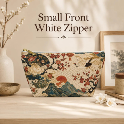East Asian Vintage Landscape Accessory Makeup Pouch