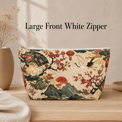 East Asian Vintage Landscape Accessory Makeup Pouch