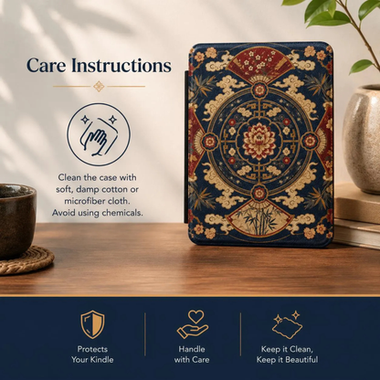East Asian Mandala Kindle Case