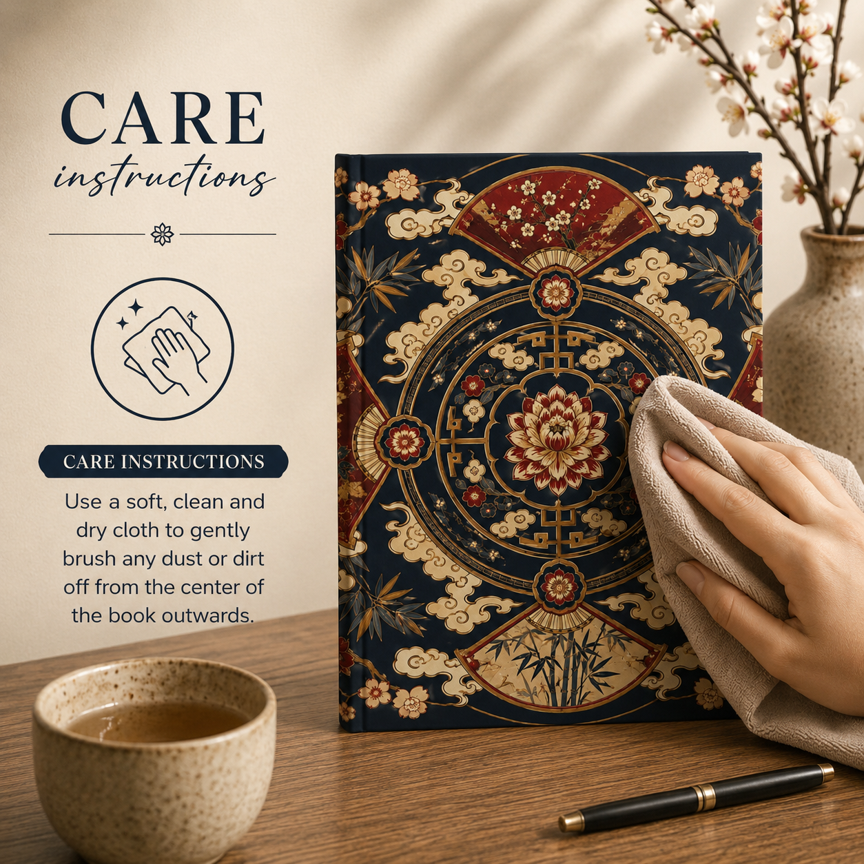 East Asian Mandala Hardcover Journal