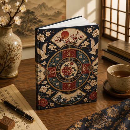 East Asian Mandala Hardcover Journal
