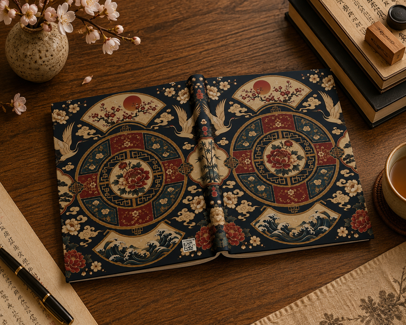 East Asian Mandala Hardcover Journal