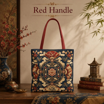 East Asian Mandala Full Art Tote Bag