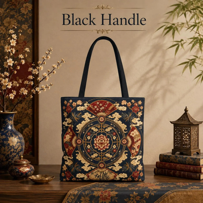 East Asian Mandala Full Art Tote Bag