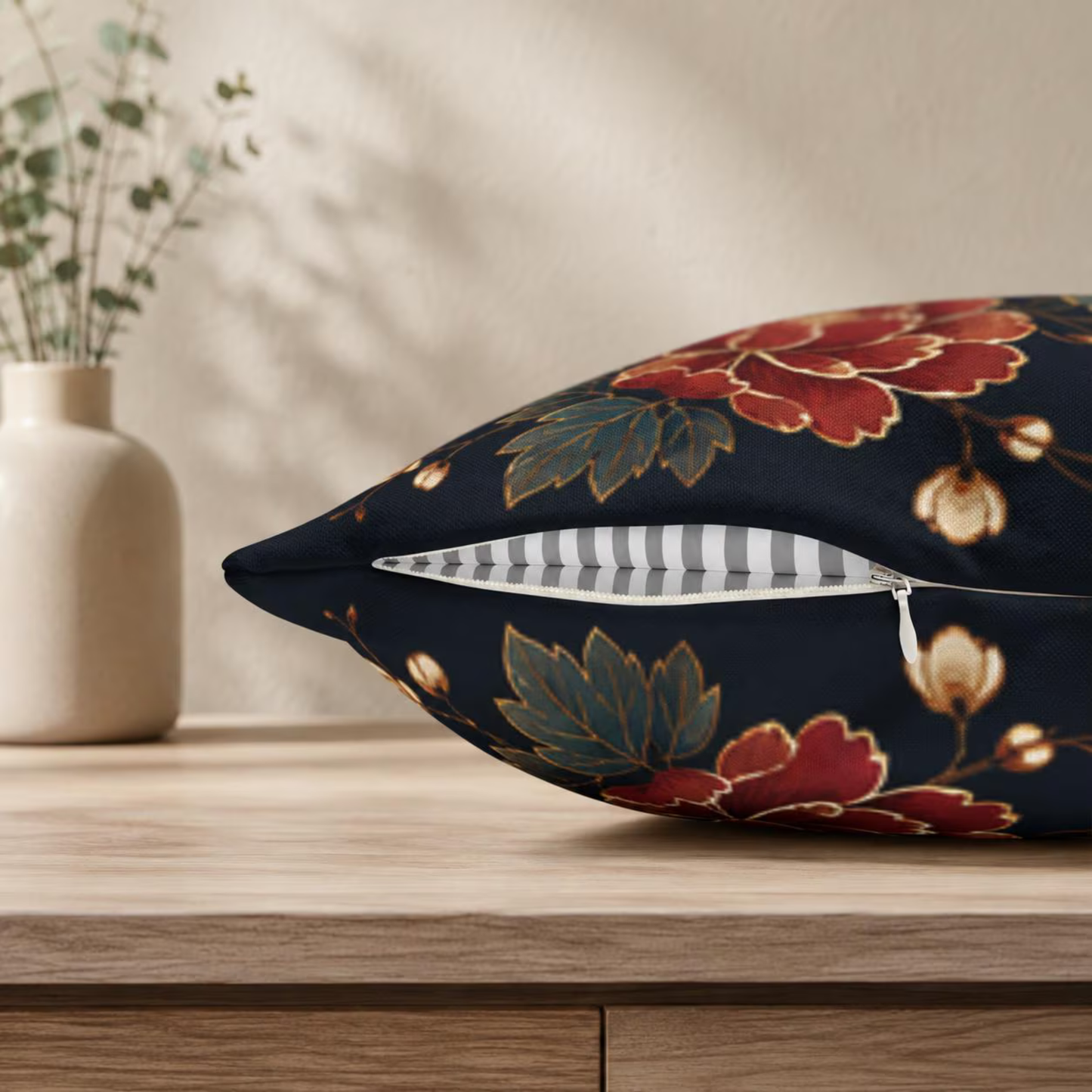 East Asian Oriental Medallion Pillowcase