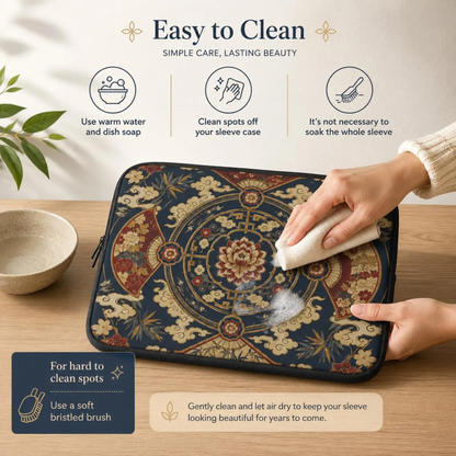 East Asian Mandala Laptop Sleeve Case