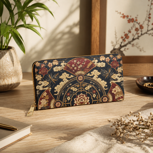 East Asian Mandala Zipper Wallet