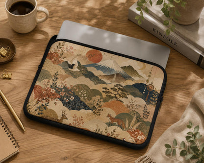 Vintage Japanese Painting Laptop Sleeve Case