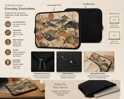 Vintage Japanese Painting Laptop Sleeve Case