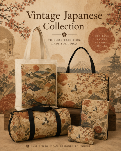 Vintage Japanese Painting Laptop Sleeve Case