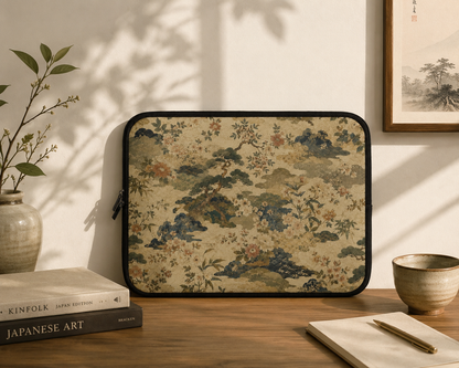 Vintage Japanese Floral Laptop Sleeve Case