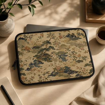 Vintage Japanese Floral Laptop Sleeve Case